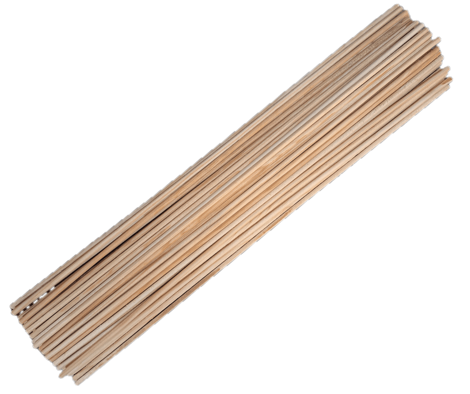 Palitos De Madera 6mm X 60cm Redondo Manualidades 45 Pz